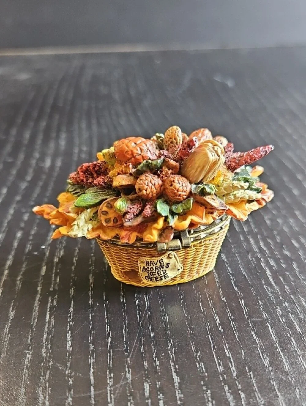 Boyd's Bears Autumn Harvest Decorative Trinket Box PHB
